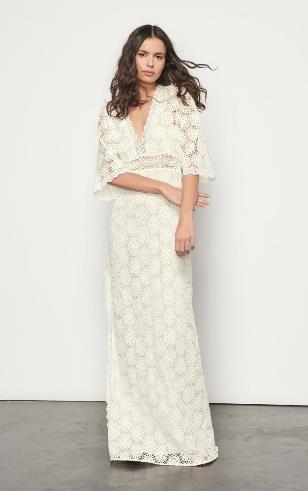 LORRAINE DRESS - White - 模特图