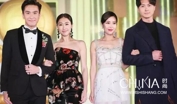 TVB2019无线节目巡礼全台小生花旦盛装亮相红毯现场图
