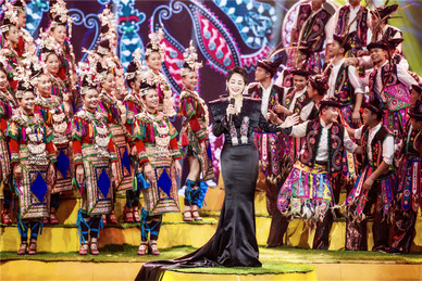 《跨界歌王》总决赛宁静奉献专业级表演 中国风黑色拖尾长裙被那英夸赞