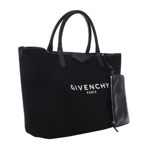 Givenchy/纪梵希 女士黑色织物/配皮手提包 %BB05323384 001