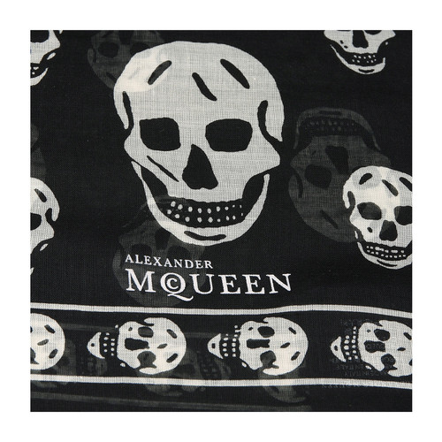 Alexander McQueen/亚历山大麦昆 长方形骷髅头女士丝巾 AM2635193499 110640 4943Q 1078