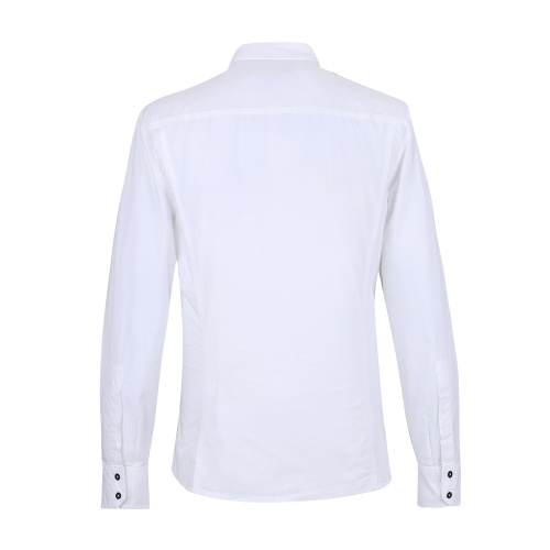 BIKKEMBERGS/毕盖帕克 尖领棉质纯色休闲长袖衬衫 C1BK609 男士衬衫