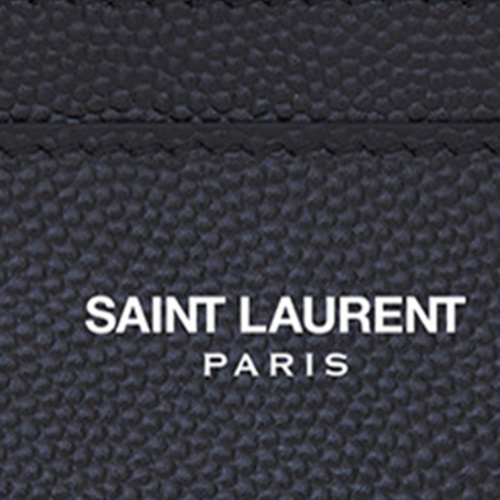 Yves saint Laurent/圣罗兰 男士深蓝真皮卡包小型皮具 375946 BTY0N 4147