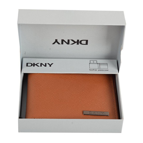 DKNY/唐娜 凯伦 牛皮 男士短款钱包钱夹礼盒装 DKM5074-TAN