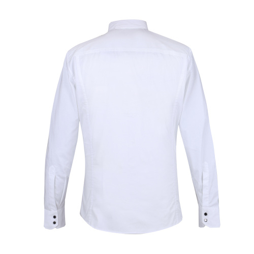 BIKKEMBERGS/毕盖帕克 尖领棉质纯色休闲长袖衬衫 C2DB603 男士衬衫