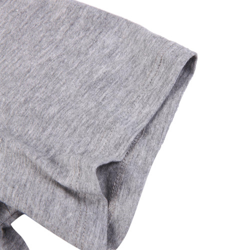 MARKUS LUPFER/马库斯·卢普伐灰色混合材质亮片装饰短袖女士T恤,TP898,XS