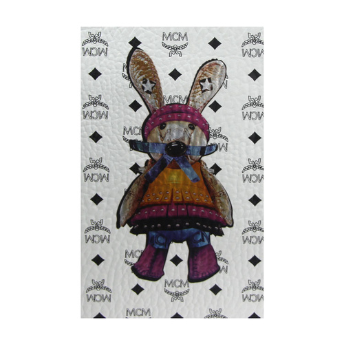 MCM/MCM 女士牛皮棕色卡通兔子图案手拿包 #MYZ 6SXL54 WT001
