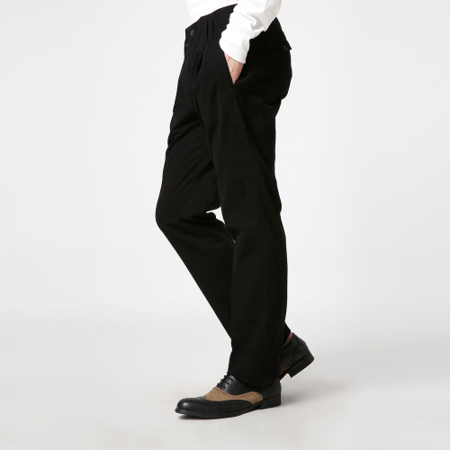 Dolce&Gabbana/杜嘉班纳男士裤子-男士黑色全棉经典休闲裤