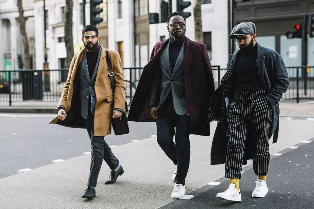 有什么适合职场男士的时尚搭配 2018秋冬款伦敦街头街拍图片