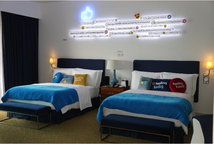 迪拜棕榈岛亚特兰蒂斯度假酒店推出全球首个社交媒体套房