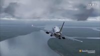 神奇机师  波音737雷雨中成功迫降防洪堤