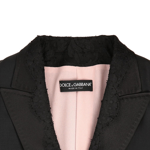 Dolce&Gabbana/杜嘉班纳女士外套-女士黑色时尚西服单衣