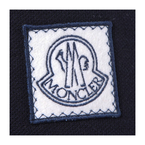 Moncler/蒙克莱 男士外套 棉毛混纺隐藏式风帽皮饰口袋边男士长袖羽绒服