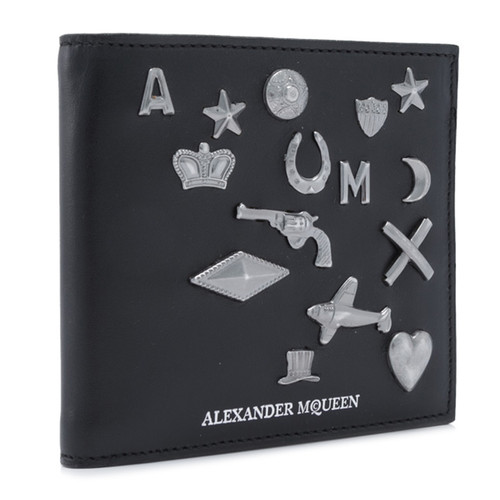 Alexander McQueen/亚历山大麦昆男士短款钱包
