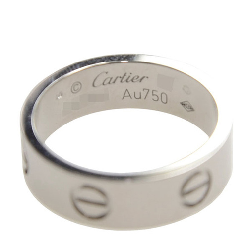 CARTIER/卡地亚love系列18K白金戒指B4084700银色 50-58#