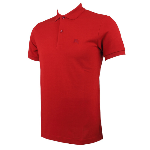 BURBERRY/博柏利 男士红色短袖Polo衫纯棉T恤