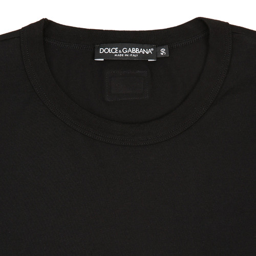Dolce&Gabbana/杜嘉班纳男士T恤-男士黑色时尚长T恤