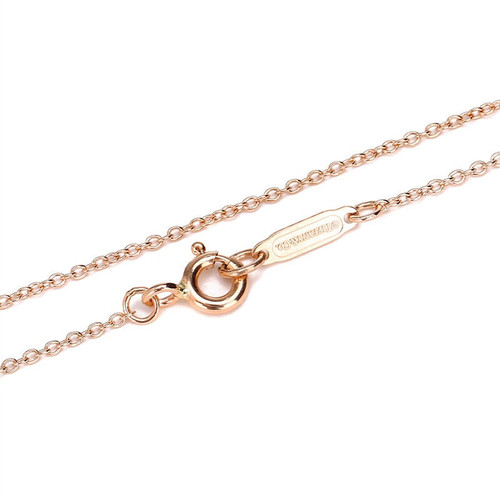 Tiffany & Co 蒂芙尼 时尚女士光辉灯塔钥匙典雅吊坠18K玫瑰金项链 161031