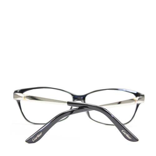 CARTIER/卡地亚新款轻盈板材饰面镀铂金镜腿经典螺旋logo时尚女士眼镜